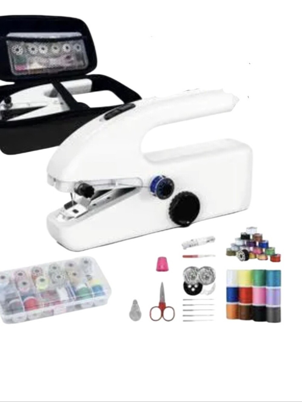Portable Mini Sewing Machine Handheld Stitcher - White - Picture 4 of 10